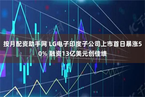 按月配资助手网 LG电子印度子公司上市首日暴涨50% 融资13亿美元创佳绩